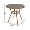 Flash Furniture Marseille French Bistro 31.5in. Table, Black Textilene, Glass Top w/2 Stack Chairs - Natural Frame SDA-AD641011-80-2107-BK-NAT-GG - alternate 2